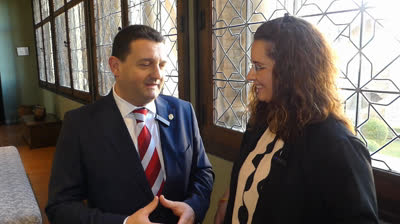 ALCALDE ALCAÑIZ Y PRESIDENTE DPT EN PREMIOS DE TURISMO