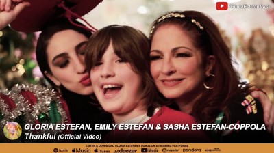 Gloria Estefan, Emily Estefan & Sasha Estefan-Coppola - Thankful (Official Video)