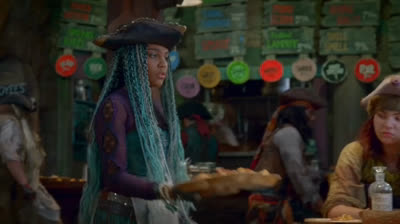 Uma Vs Mal Armwrestling Scene