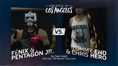 Battle of Los Angeles 2016, Night 2 - Heroes Die Eventually vs The Lucha Bros